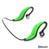 NGS Green Artica Runner Sports Water Resistant Bluetooth Stereo Headphones with Microphone for Android/iOS Devices